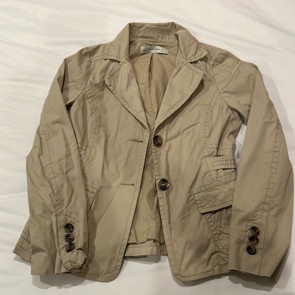 Zara Basic Trendy Trench Button Up Blazer Jacket/Coat - Picture 2 of 5
